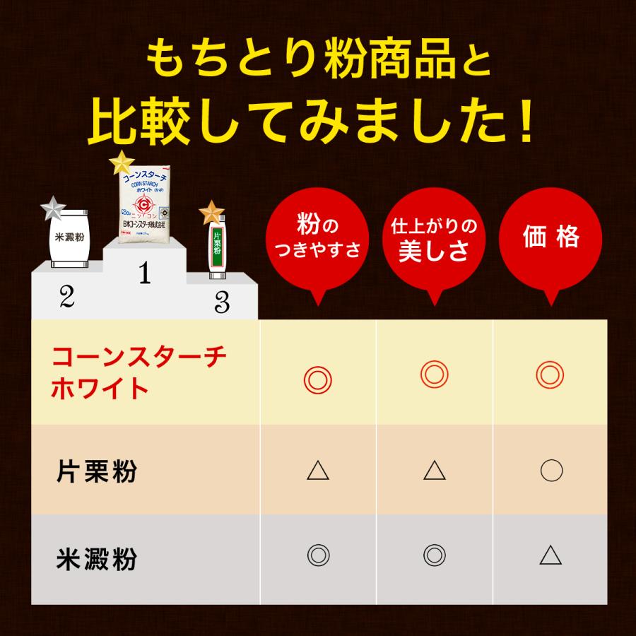 【10％OFFクーポン！3月5日限定】業務用 コーンスターチ ホワイト W-4P 25kg×1袋 カスタードクリーム 餅とり粉 玉米淀粉 | 日本コーンスターチ | 07