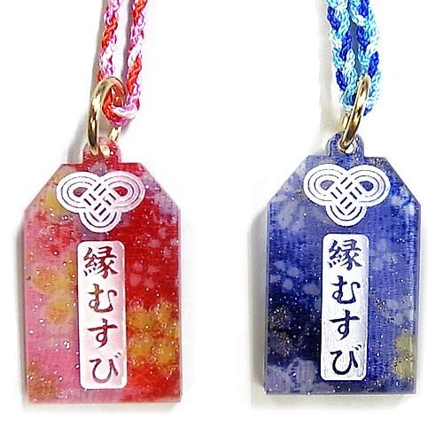 アクリル】【縁結び】 アクリルちりめんお守り 縁結び : LUCKY STATION