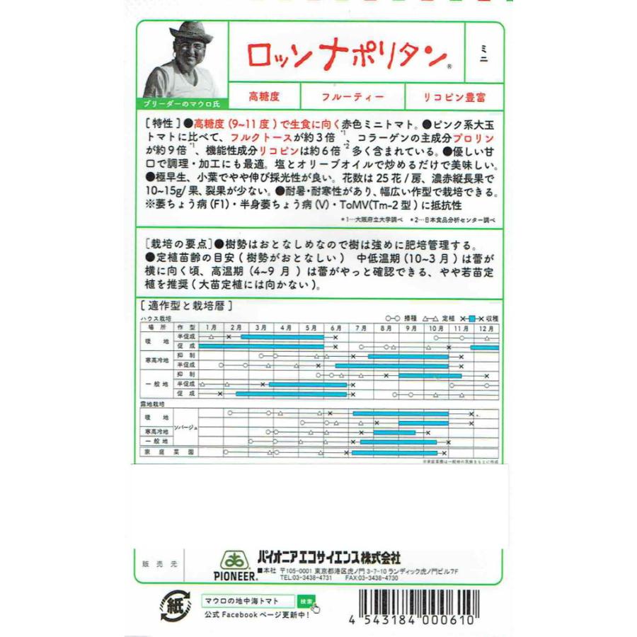 マウロの地中海トマト ロッソナポリタン 約8粒【郵送対応】｜nikkoseed2012｜02