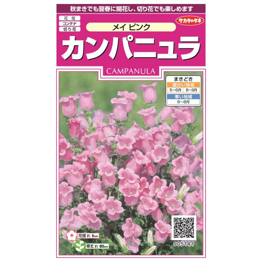 サカタのタネ カンパニュラ メイピンクのタネ[内容量：0.05ml] : 日光種苗ヤフー店 - 通販 - Yahoo!ショッピング