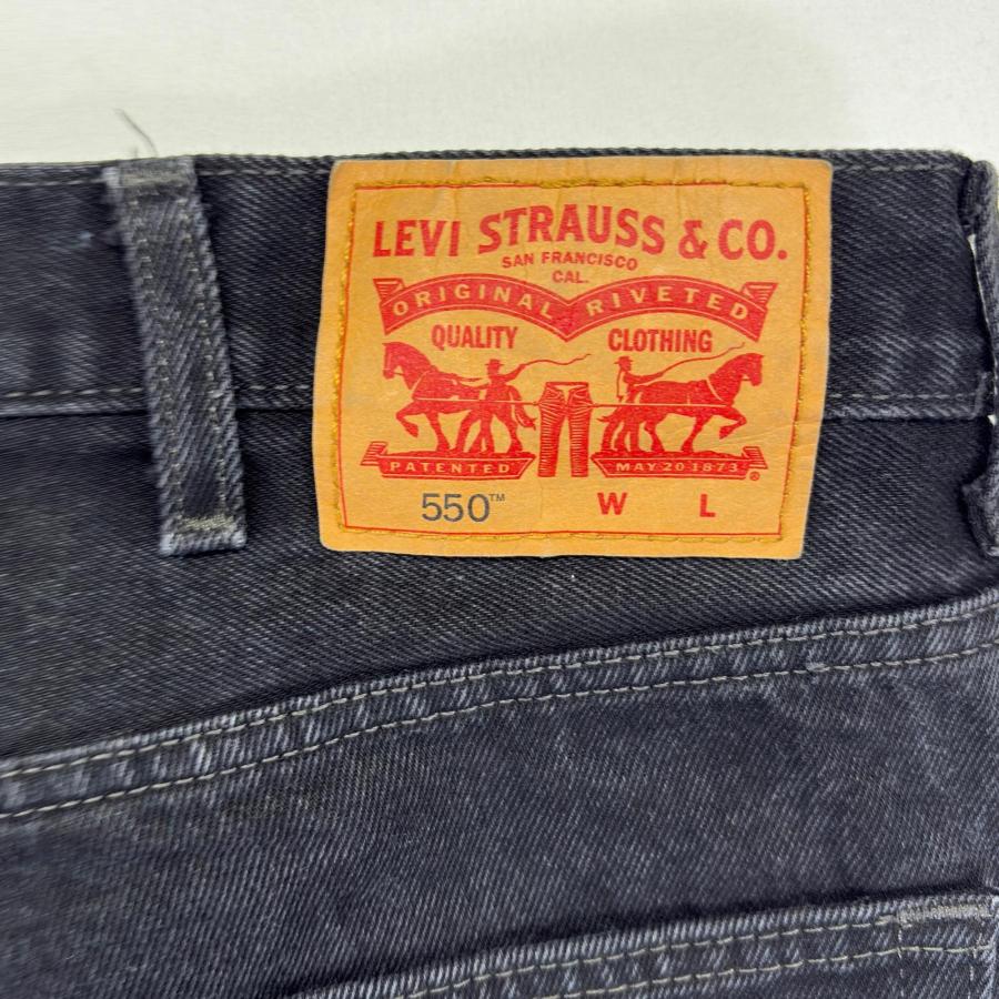 Levi's（リーバイス） 古着 パンツ ブラックデニム 550 大きいサイズ