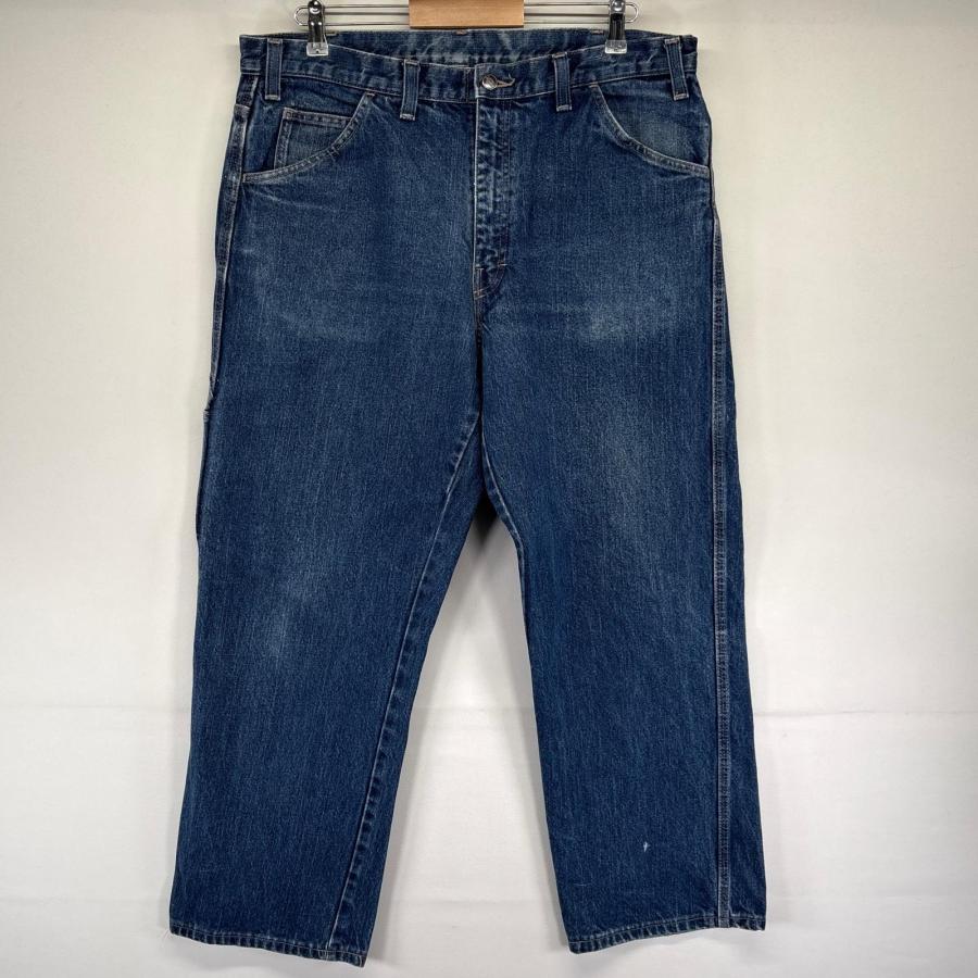 Dickies デニム ペインターパンツ 極美品 大きめ 濃紺 38×32 Dickies（ディッキーズ） 古着 デニム パンツ ペインター 大きいサイズ