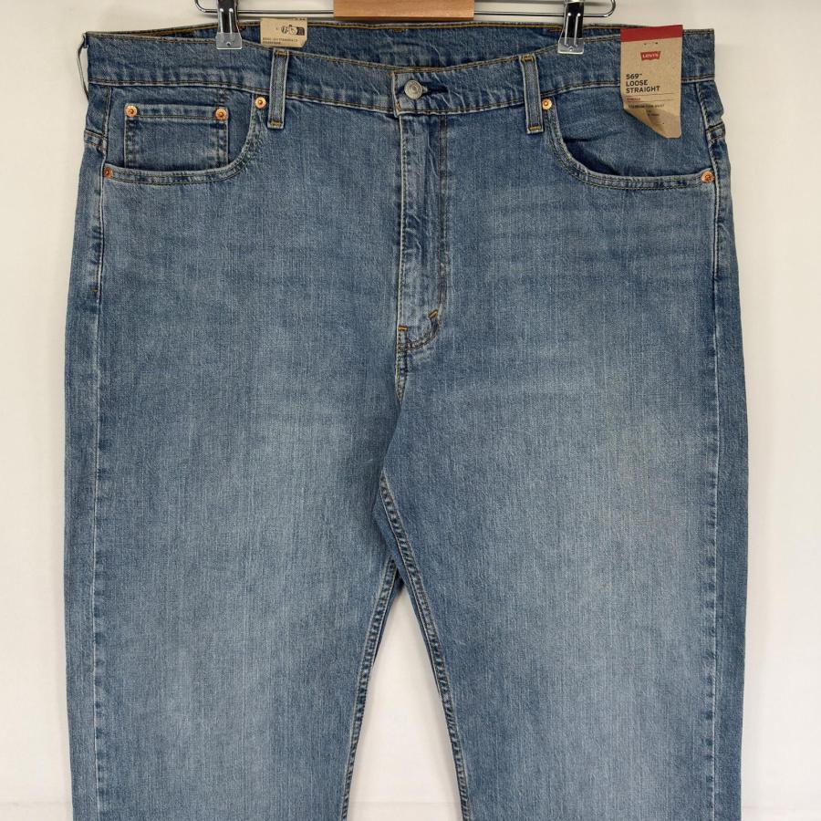 古着 デッドストック リーバイス Levi's デニム パンツ タグ付き 569 ジーパン ストレート ジッパーフライ W40 L30  ブラック系 メンズ Levi's（リーバイス） 古着 デッドストック デニム パンツ 569 タグ付