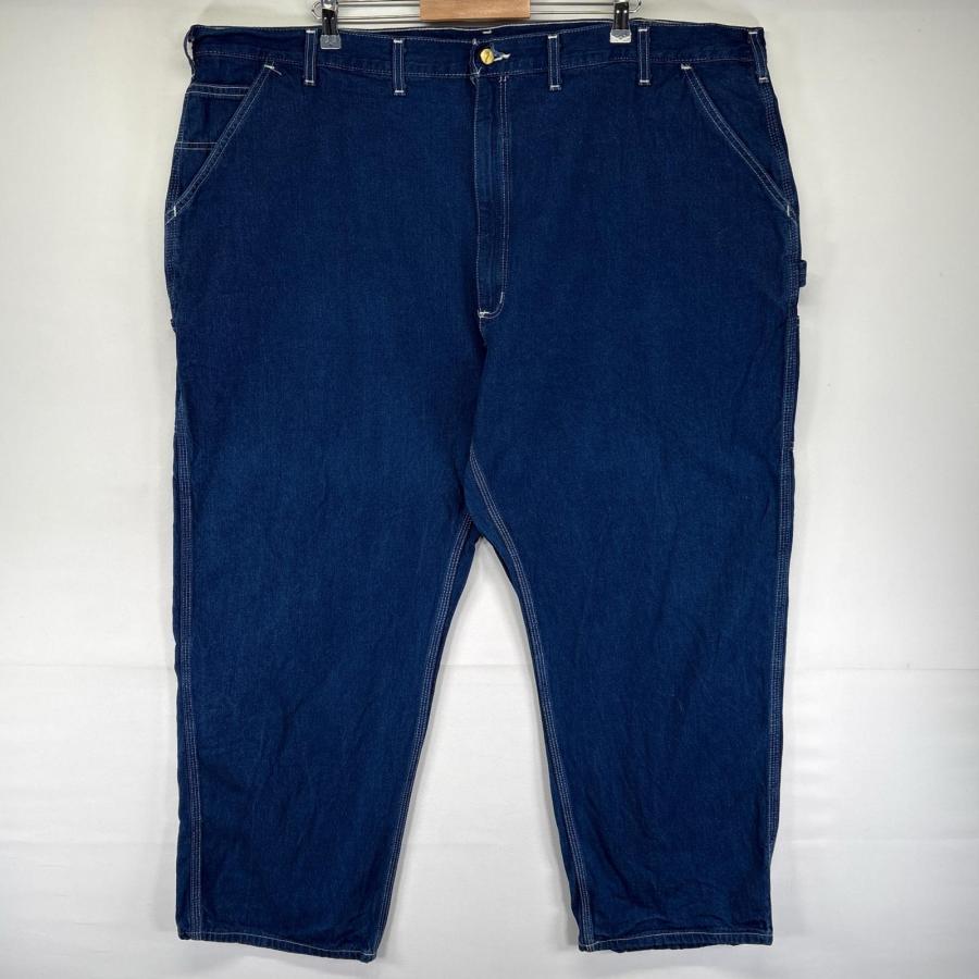 古着 カーハート Carhartt デニム パンツ ペインター ハンマーループ ワンポイントロゴ 大きいサイズ W50 L30  ブルー系 メンズ Carhartt（カーハート） 古着 デニム パンツ ペインター ハンマー