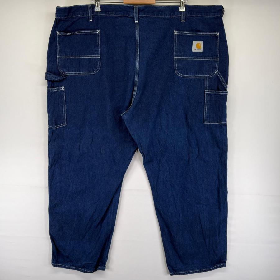 古着 カーハート Carhartt デニム パンツ ペインター ハンマーループ ワンポイントロゴ 大きいサイズ W50 L30  ブルー系 メンズ Carhartt（カーハート） 古着 デニム パンツ ペインター ハンマー
