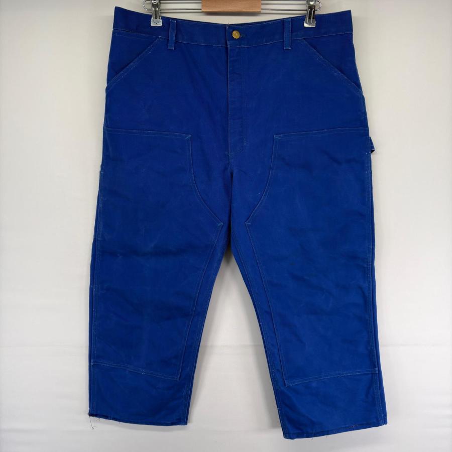 古着 カーハート Carhartt パンツ ハンマーループ スパナポケット ペインター ジップフライ ダブルニー w38 L32  ブルー系 メンズ Carhartt（カーハート） 古着 パンツ ハンマーループ スパナポケット