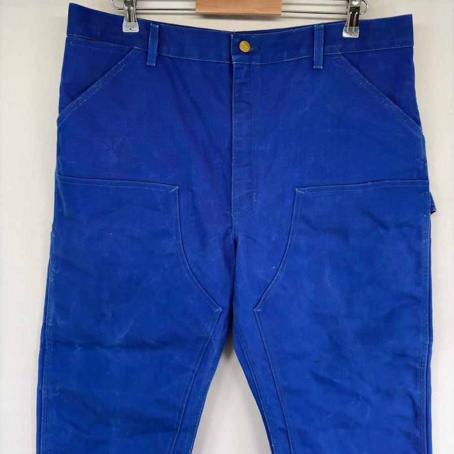 古着 カーハート Carhartt デニム パンツ ハンマーループ スパナポケット ジッパーフライ ワンポイントロゴ w40 L32  ブルー系 メンズ Carhartt（カーハート） 古着 パンツ ハンマーループ スパナポケット