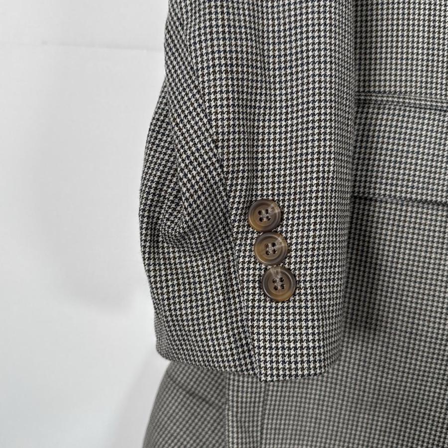 USA古着 ポロバイラルフローレン Polo by Ralph Lauren テーラードジャケット ブレザー スーツ 千鳥格子 40 グレー系 チェック メンズ USA古着 ラルフローレン RALPH LAUREN テーラードジャケット ブレザー