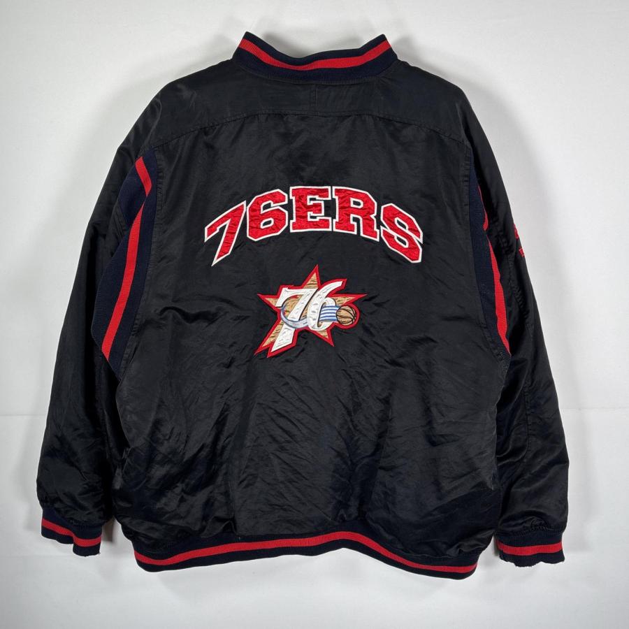 NIKE NBA 76ers 90s? ビンテージ ナイロンスタジャン L 古着 希少 NIKE NBA 76ers 90s ビンテージ ナイロンスタジャン M - メルカリ