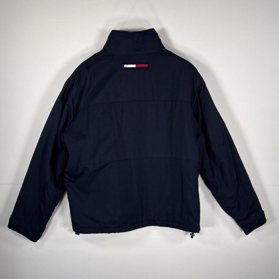 【極美品】トミー　ピーコート ネイビー　裏地キルティング フード　脱着可 XL USA古着 トミーヒルフィガー TOMMY HILFIGER ナイロンジャケット 裏地