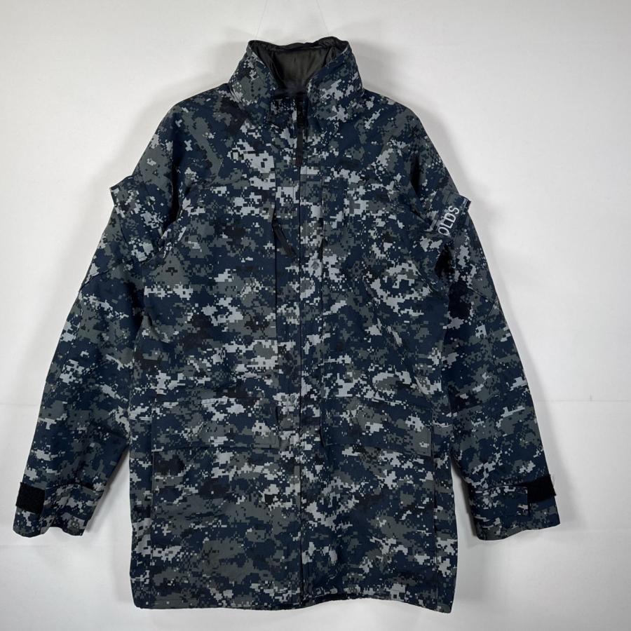 古着 ミリタリージャケット ECWCS GORE-TEX デジカモ ゴアテックスパーカー 海軍 米軍 実物 カモフラ  small  Xlong  ネイビー メンズ USA古着 ミリタリージャケット ECWCS GORE-TEX デジカモ ゴアテックス