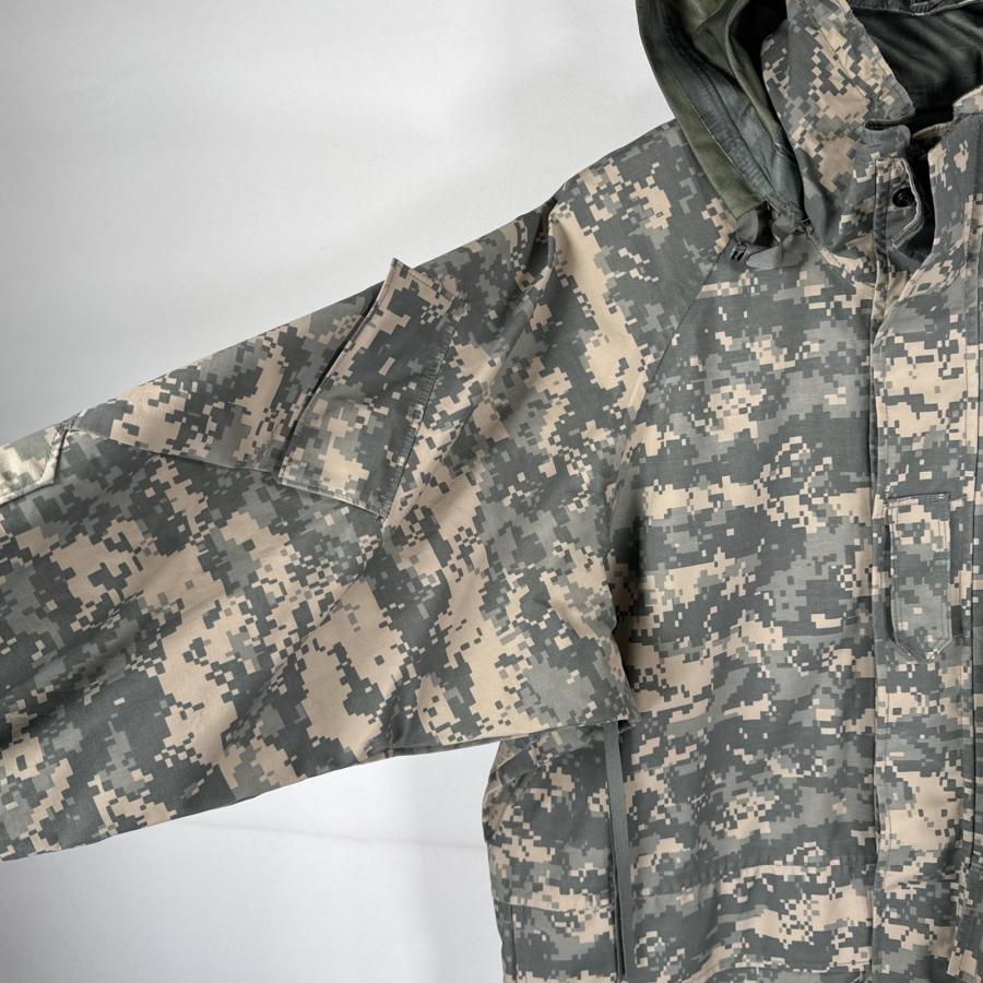 デッド？米軍ECWCSミリタリー レイン ジャケット パーカー軍物デジカモ迷彩Ｍ USA古着 ミリタリージャケット ECWCS GORE-TEX デジカモ ゴアテックス