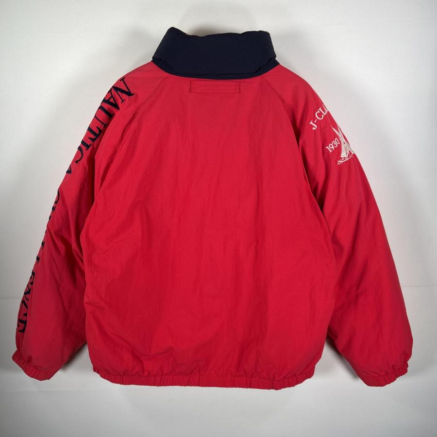 古着 90's/90年代 ノーティカ NAUTICA ダウンジャケット スリーブ刺繍ロゴ L  レッド メンズ USA古着 90's/90年代 ノーティカ NAUTICA ダウンジャケット スリーブ