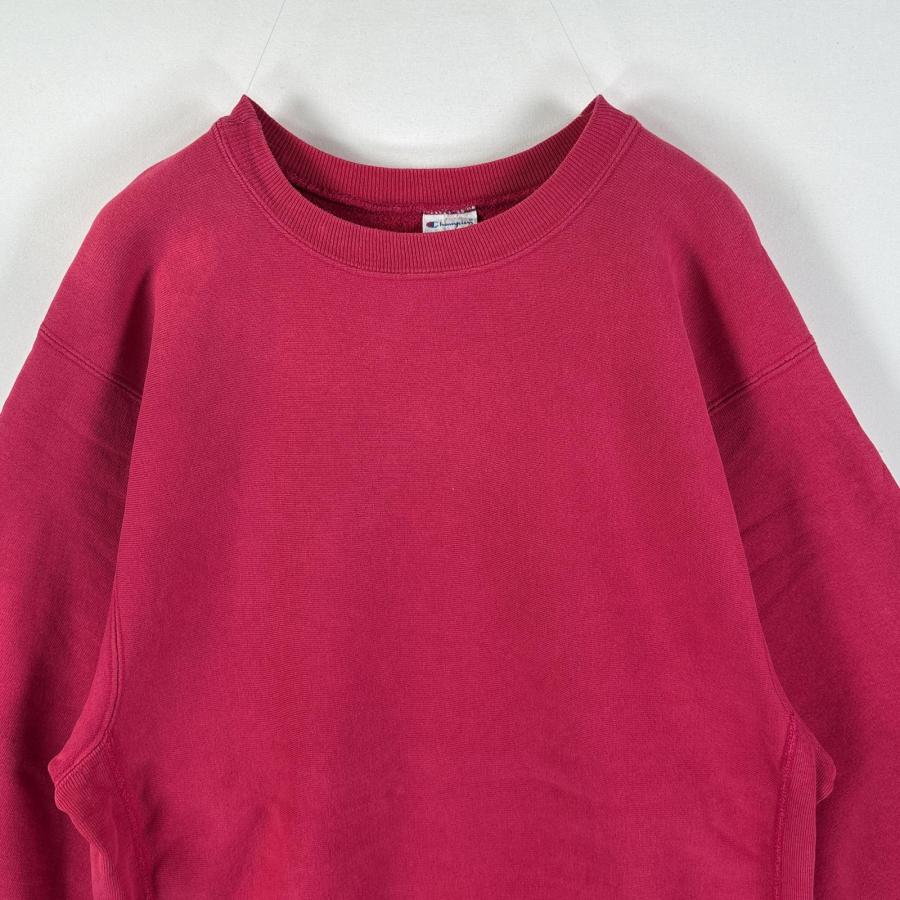 古着 90's/90年代 チャンピオン Champion USA製 スウェット リバースウィーブ 目なし クルーネック XXーLarge  ピンク 無地 メンズ Champion（チャンピオン） USA古着 90's/90年代 スウェット リバース