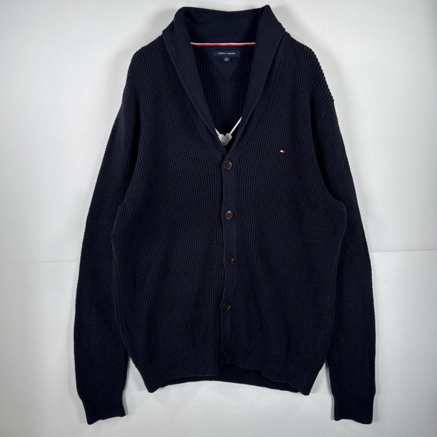USA古着 トミーヒルフィガー TOMMY HILFIGER 長袖 ニット ショール 