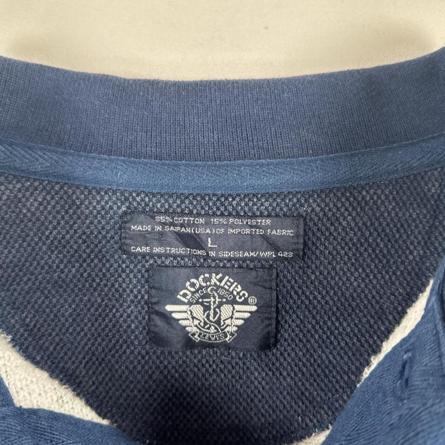 古着 90's/90年代 ドッカーズ DOCKERS 鹿の子 長袖 ポロシャツ