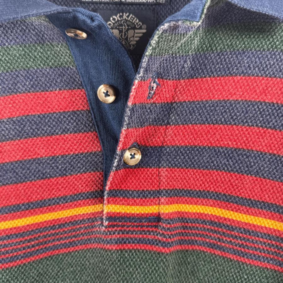 古着 90's/90年代 ドッカーズ DOCKERS 鹿の子 長袖 ポロシャツ