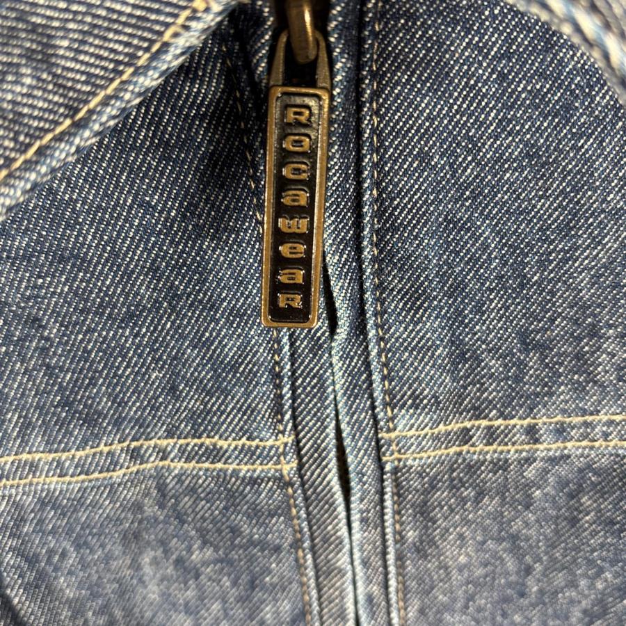 USA古着 ロカウェア ROCAWEAR デニム デニムジャケット フルジップ