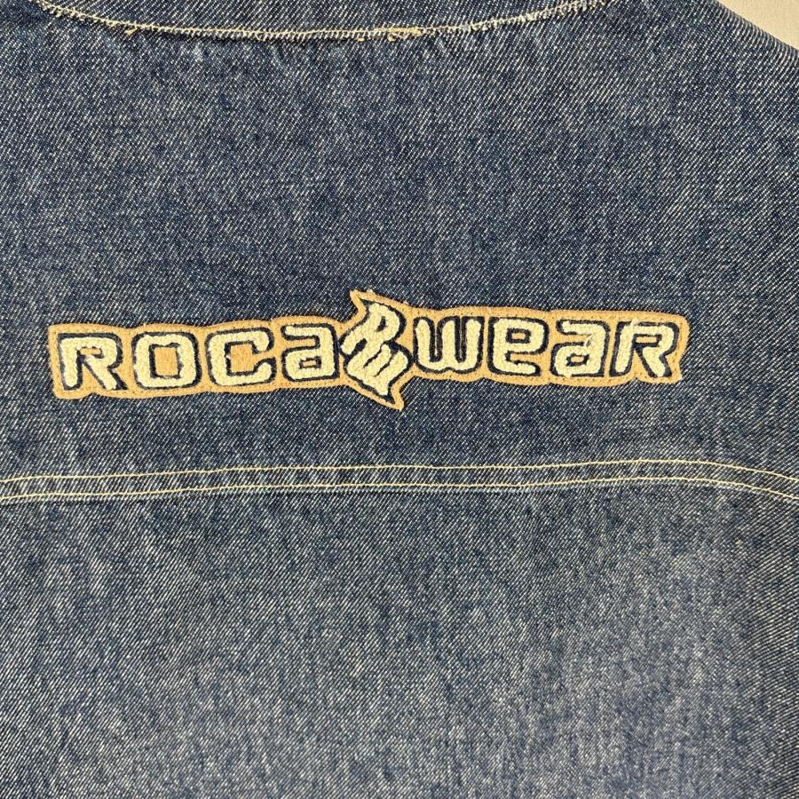 USA古着 ロカウェア ROCAWEAR デニム デニムジャケット フルジップ
