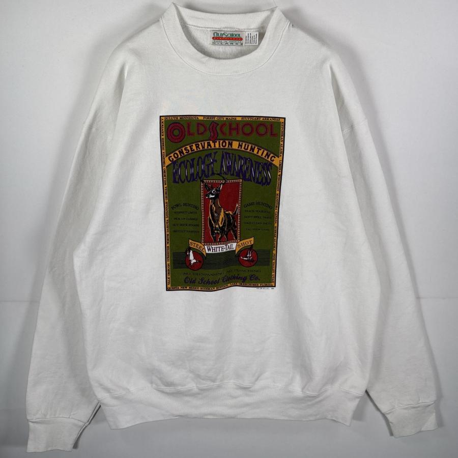 古着 オールドスクール OLD SCHOOL USA製 スウェット クルーネック