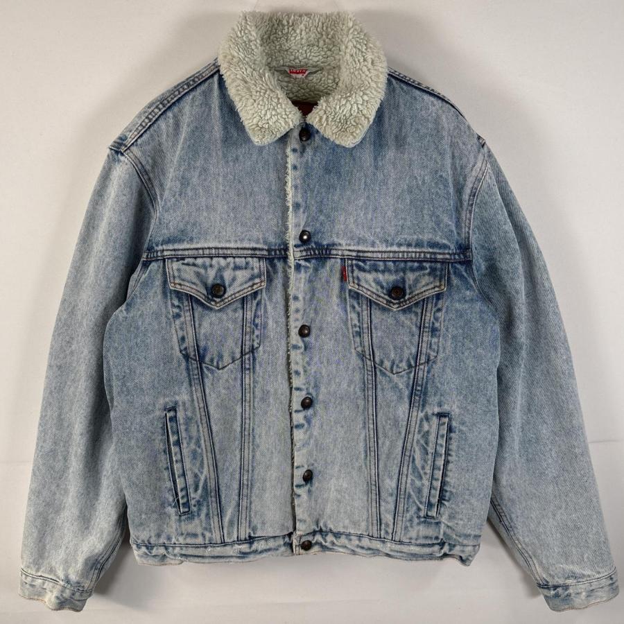 古着 90s/90年代 リーバイス Levis ボアデニムジャケット 70608 02 ジージャン M インディゴブルー メンズ Levi's（リーバイス） 古着 90's/90年代 ボアデニムジャケット 70608