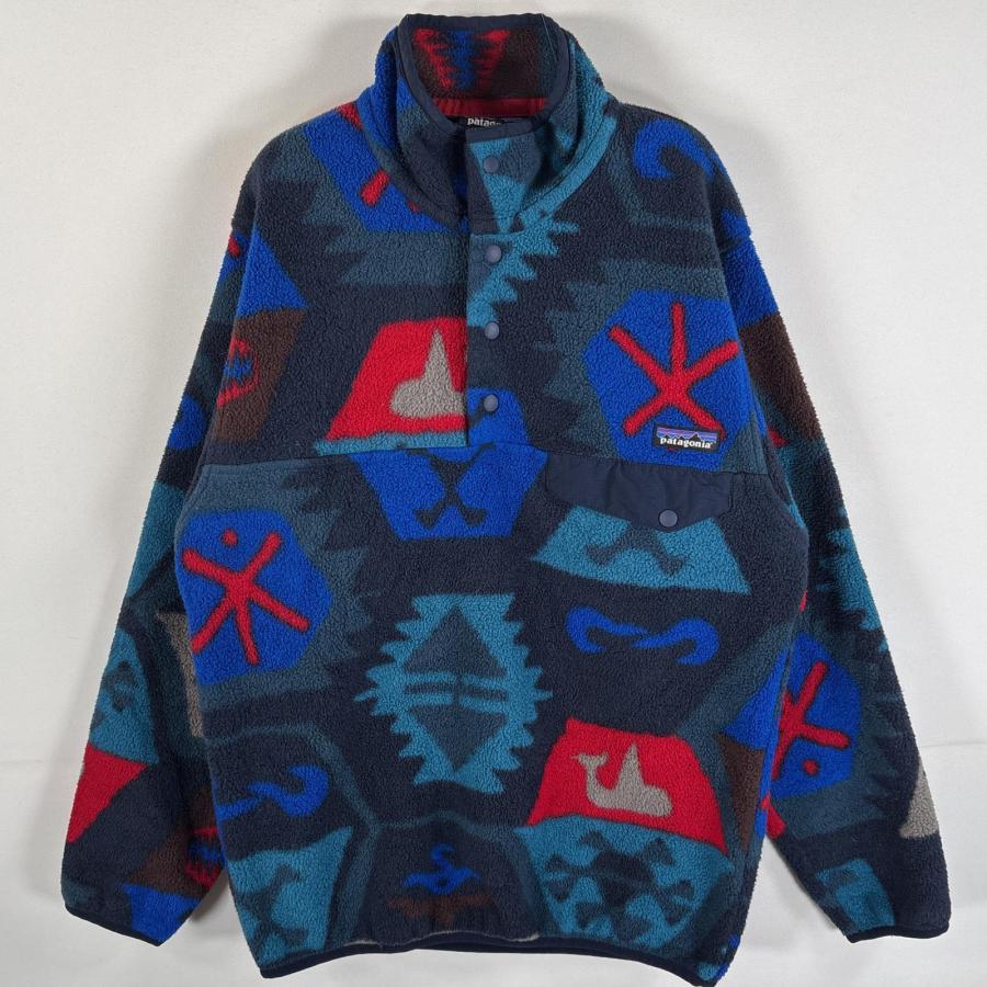 ビンテージ Patagoniaパタゴニア シンチラフリース 総柄幾何学ネイティブ