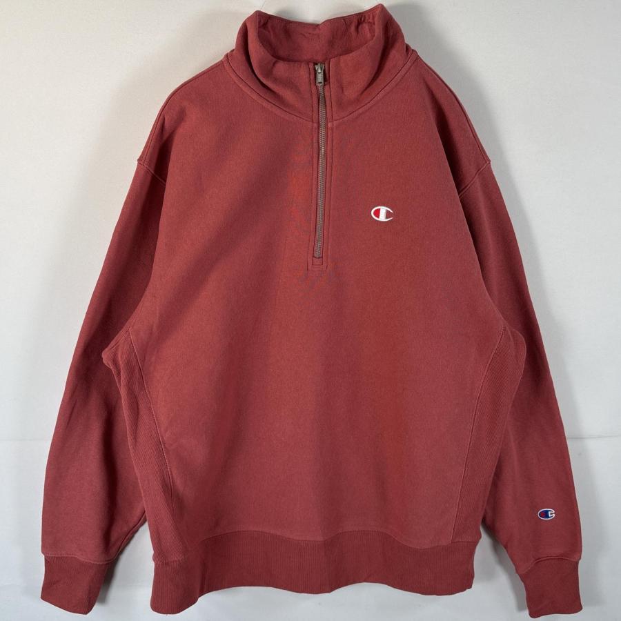 Champion（チャンピオン） 古着 スウェット ハーフジップ リバース