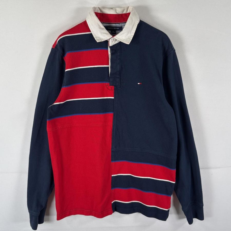 古着 トミーヒルフィガー TOMMY HILFIGER 長袖 ラガーシャツ ワン
