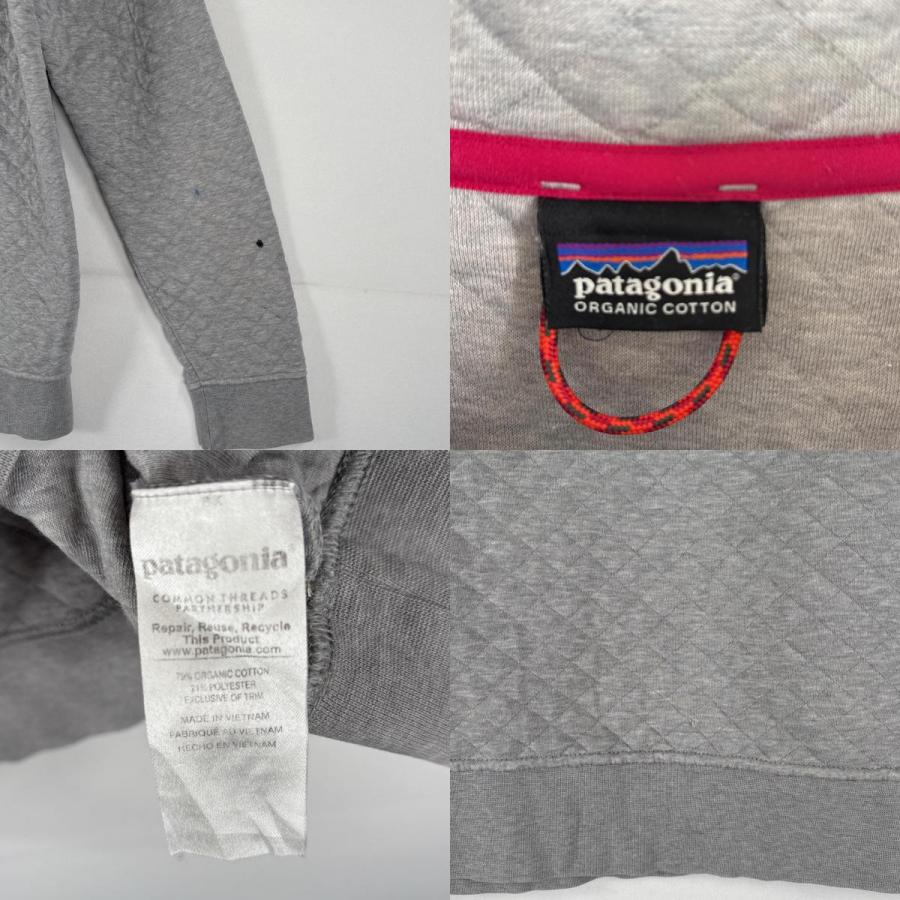 パタゴニア　レディース　キルティングスウェット　グレー patagonia（パタゴニア） 古着 スウェット キルティングトレーナー
