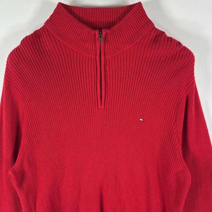 古着 トミーヒルフィガー TOMMY HILFIGER セーター ハーフジップ 