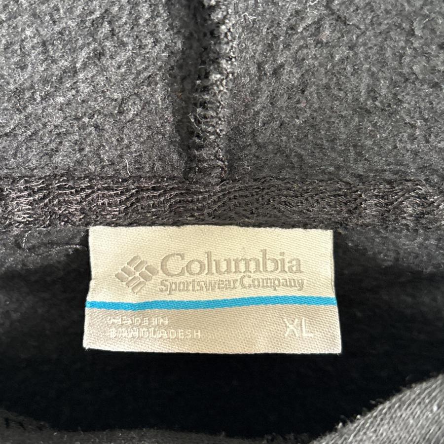 美品❗️【アメリカ古着】コロンビア　ウール素材　スウェットパーカー裏地ボアグレー Columbia（コロンビア） 古着 パーカー 袖ロゴプリント ワンポイント