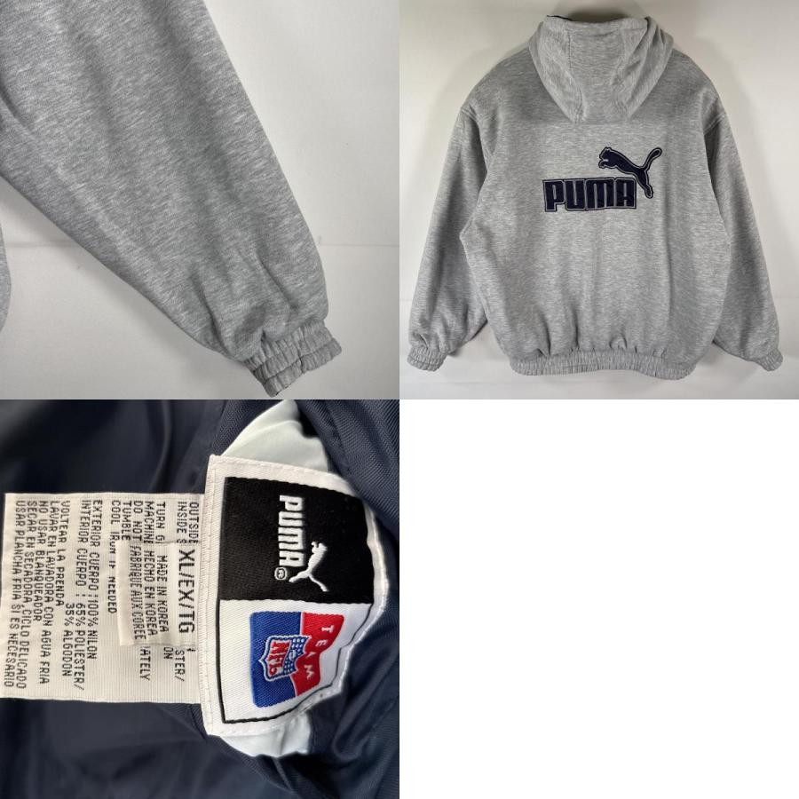 USA 90's  古着  プーマ PUMA  リバーシブルジャケット PUMA（プーマ） 古着 ナイロンジャケット リバーシブル パーカー