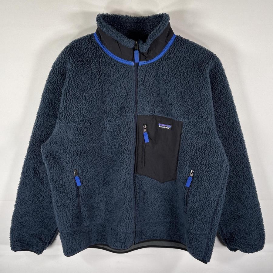 古着 パタゴニア patagonia レトロパイルジャケット レトロX フリース ボア フルジップ 大きいサイズ XXL  ダークネイビー メンズ patagonia（パタゴニア） 古着 レトロパイルジャケット レトロX