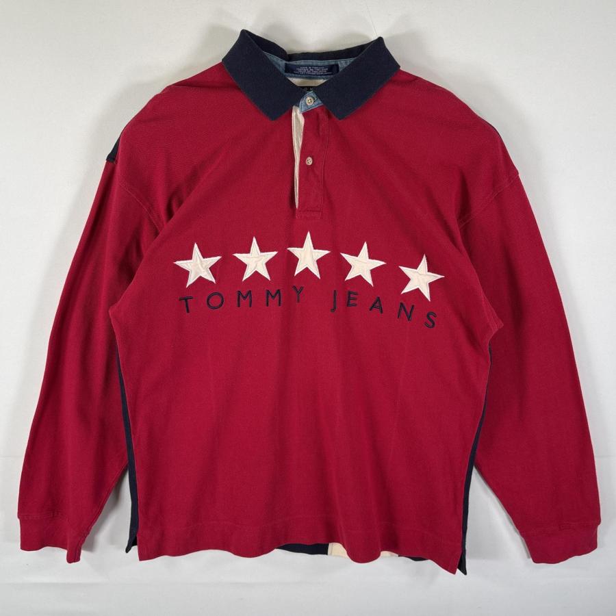 古着 トミーヒルフィガー TOMMY HILFIGER 長袖 ラガーシャツ 