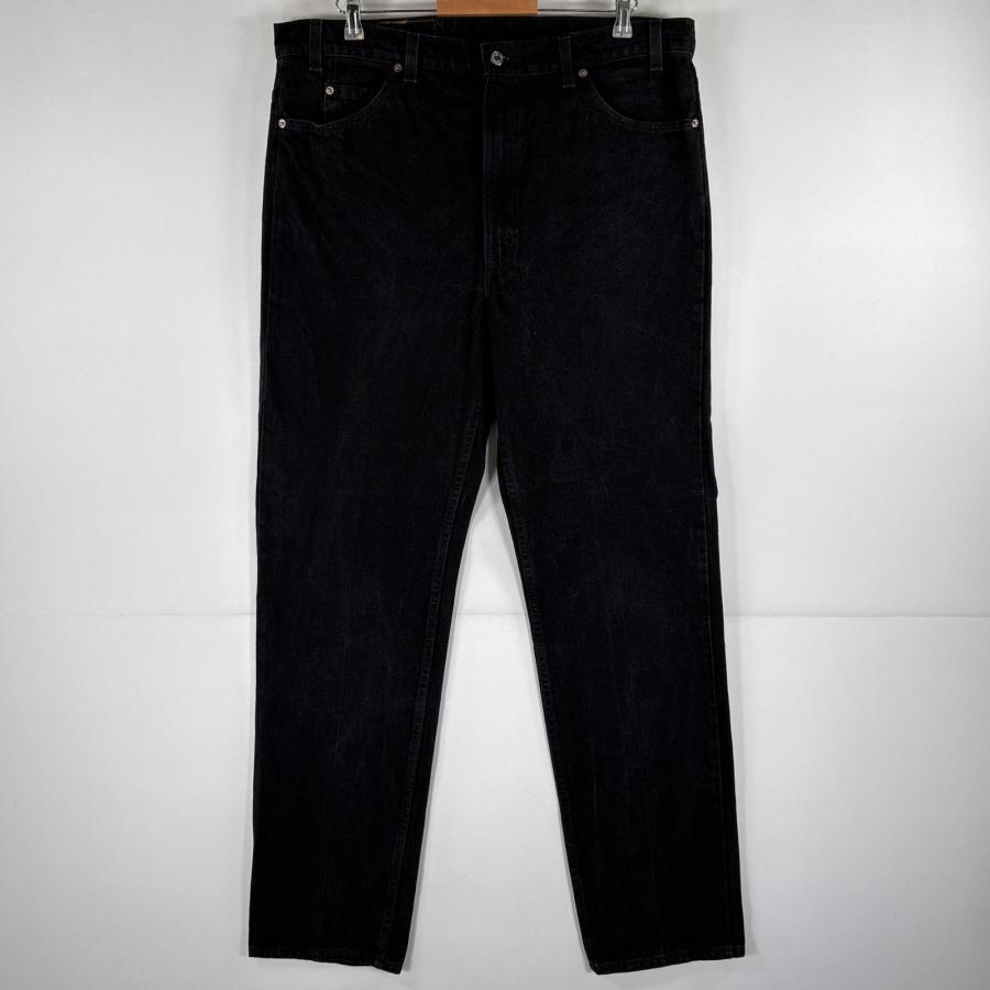 古着 90's/90年代 リーバイス Levi's USA製 デニムパンツ 505 ストレート ジーパン ジップフライ 大きいサイズ w40 L34  ブラック メンズ Levi's（リーバイス） 古着 90's/90年代 Levi's USA製 デニムパンツ