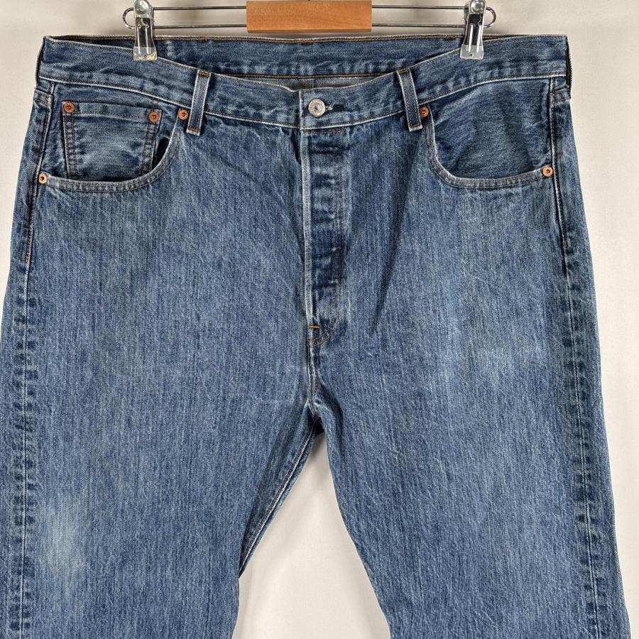 古着 リーバイス Levi's USA製 デニム パンツ Gパン 501 ストレート ボタンフライ 5ポケット ジーンズ W38 L32  ブルー系 メンズ Levi's（リーバイス） 古着 デニムパンツ 501 ストレート ジーパン