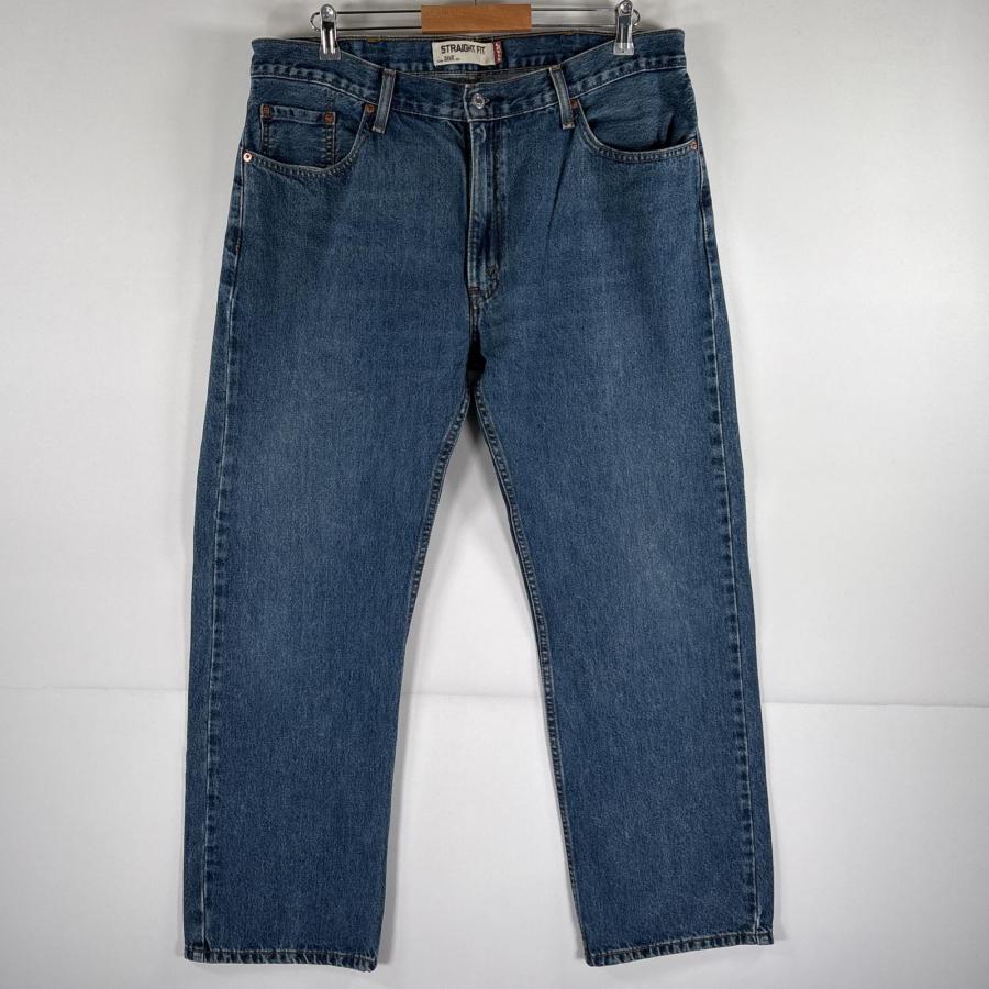 古着 美品 リーバイス Levi's デニム パンツ 505 ストレート 大きいサイズ タグ付き ジーンズ ジーパン W38 L30  ブルー系 メンズ Levi's（リーバイス） 古着 デニムパンツ 505 ストレート 5ポケット