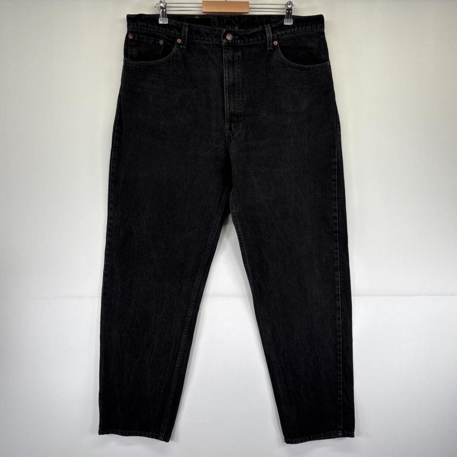 古着 90s/90年代 リーバイス Levis USA製 デニムパンツ 550 テーパード 5ポケット ジーンズ ジーパン 大きいサイズ w42 L34  ブラック Levi's（リーバイス） 古着 90's/90年代 Levi's USA製 デニムパンツ
