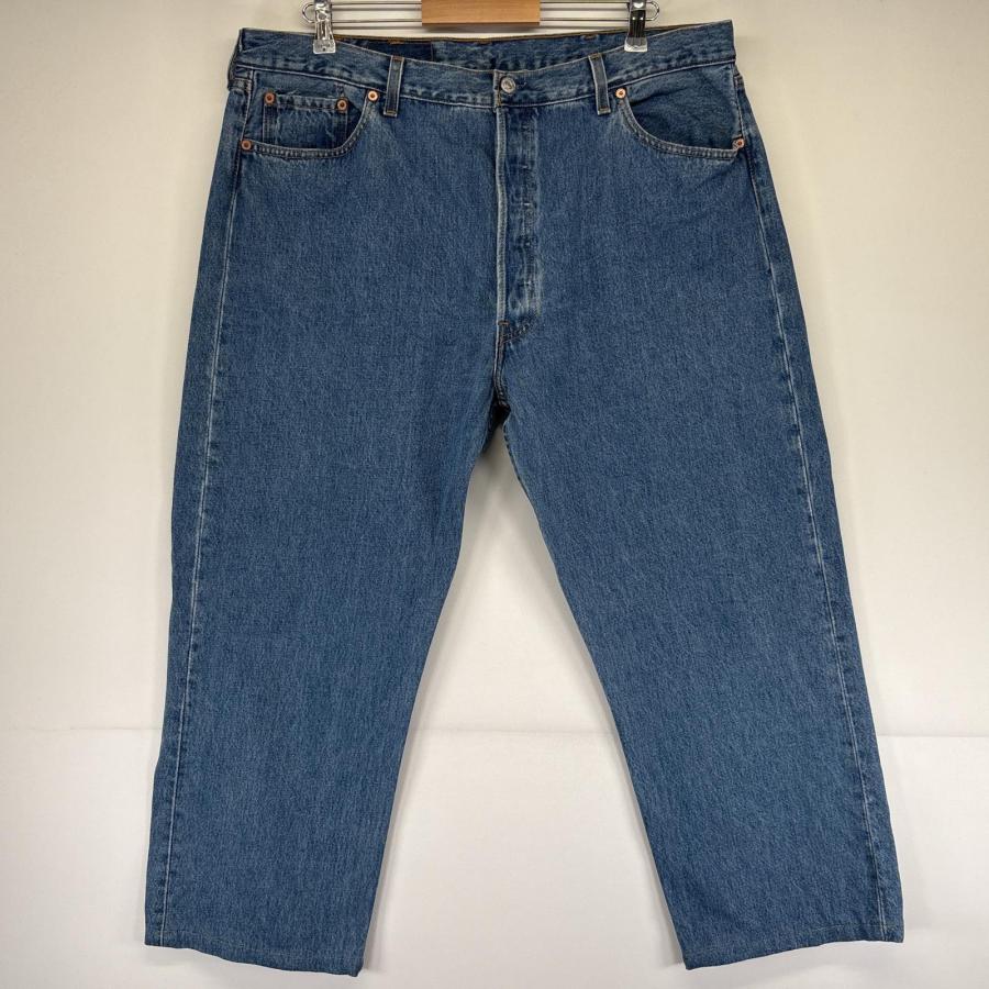 古着 リーバイス Levis USA製 デニムパンツ 501 ストレート 5ポケット ジーンズ ジーパン 大きいサイズ ボタンフライ w42 L36  ブルー Levi's（リーバイス） 古着 Levi's USA製 デニムパンツ 501 ストレート