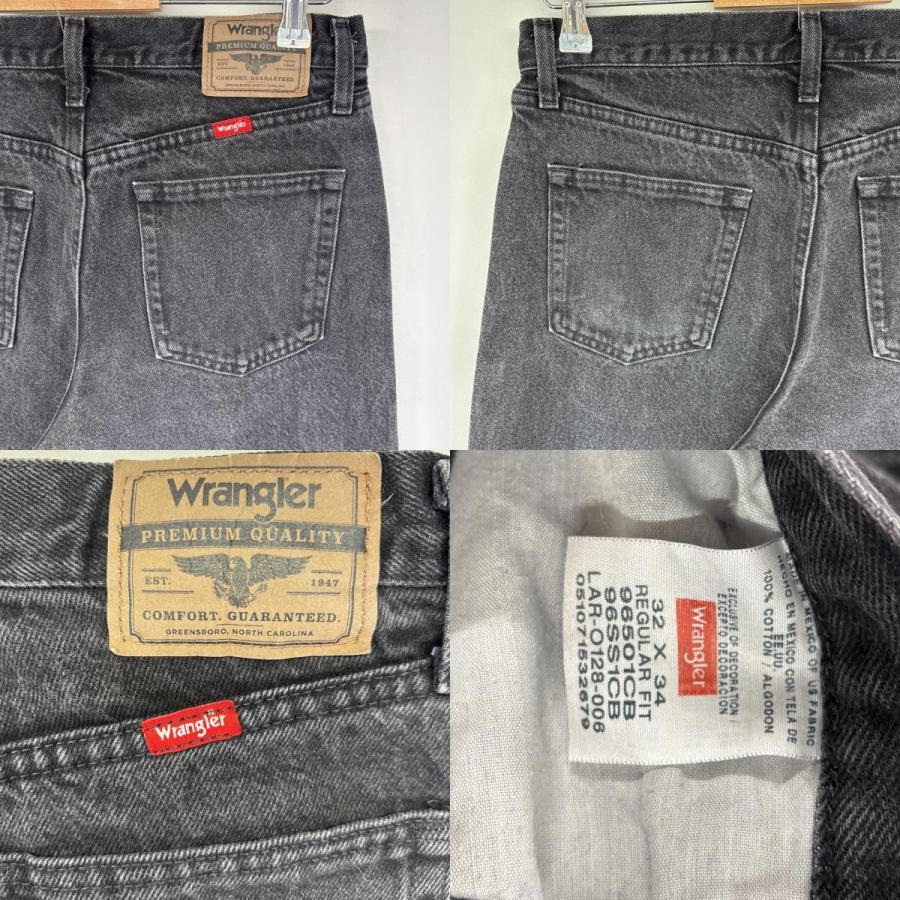 Wrangler（ラングラー） 古着 デニムパンツ ストレート ブラックデニム 