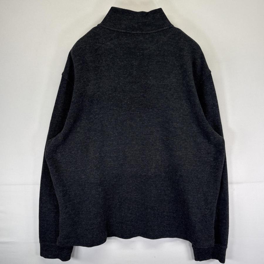 ブラック 黒 ラルフローレン 3XL ハーフジップ スウェット トレーナー 古着 POLO RALPH LAUREN（ポロ・ラルフローレン） 古着 スウェット ハーフ