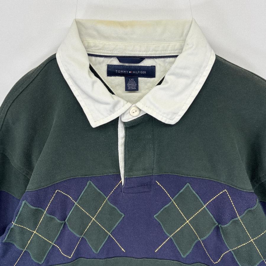 古着 トミーヒルフィガー TOMMY HILFIGER 長袖 ラガーシャツ