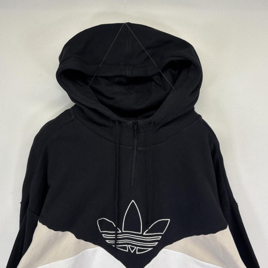 adidas（アディダス） 古着 パーカー ハーフジップ スウェット