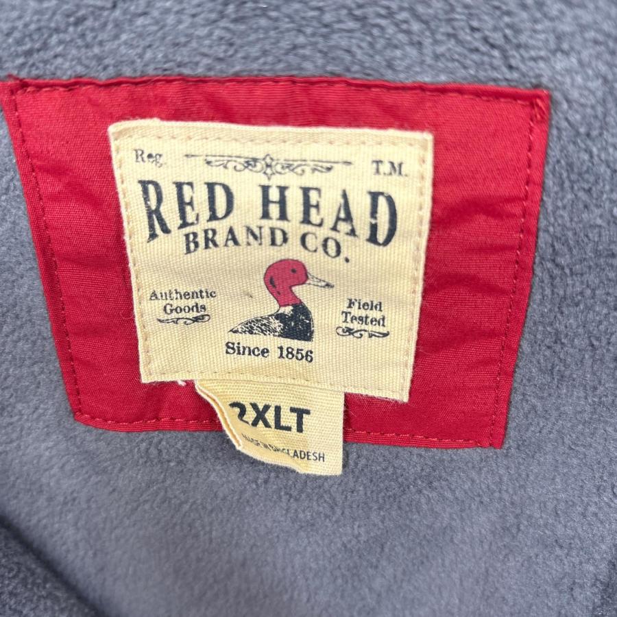 RED HEAD レッドヘッド 90s 太畝 コーデュロイ シャツ 長袖 古着 レッドヘッド RED HEAD ナイロンジャケット フリース ツートン