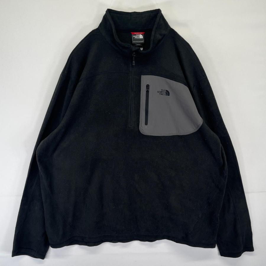 THE NORTH FACE　フリースジャケット　ハーフジップ　胸ロゴ　古着　M THE NORTH FACE（ザ ノースフェイス） 古着 ハーフジップフリース
