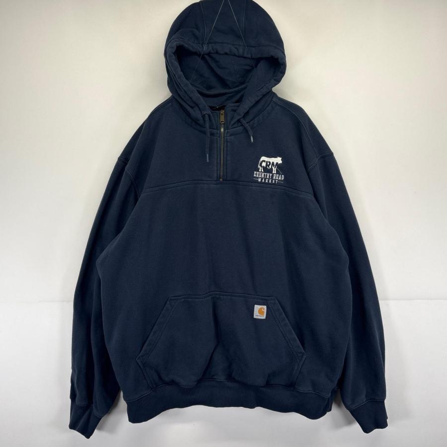 Carhartt（カーハート） 古着 パーカー プルオーバー ハーフジップ