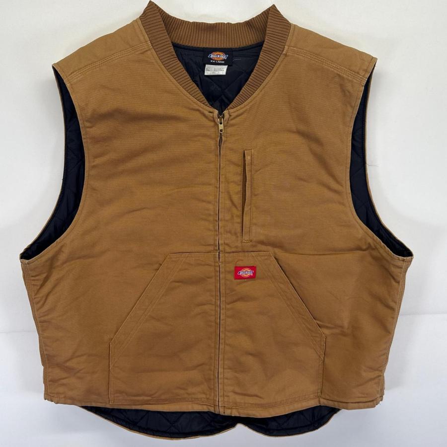Dickies（ディッキーズ） 古着 ベスト ダック 中綿 大きいサイズ
