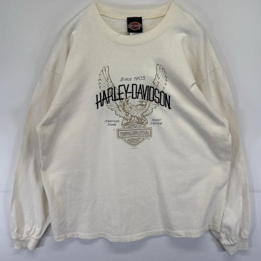 90年代 90s ハーレーダビッドソン Harley-Davidson 長袖 古着 90's/90年代 ハーレーダビッドソン HARLEY DAVIDSON USA製 長袖T