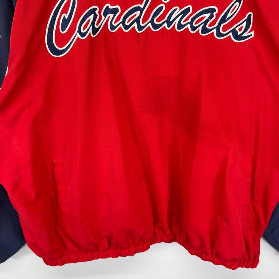 古着 GENUINE MERCHANDISE ナイロンジャケット MLB カージナルス プル