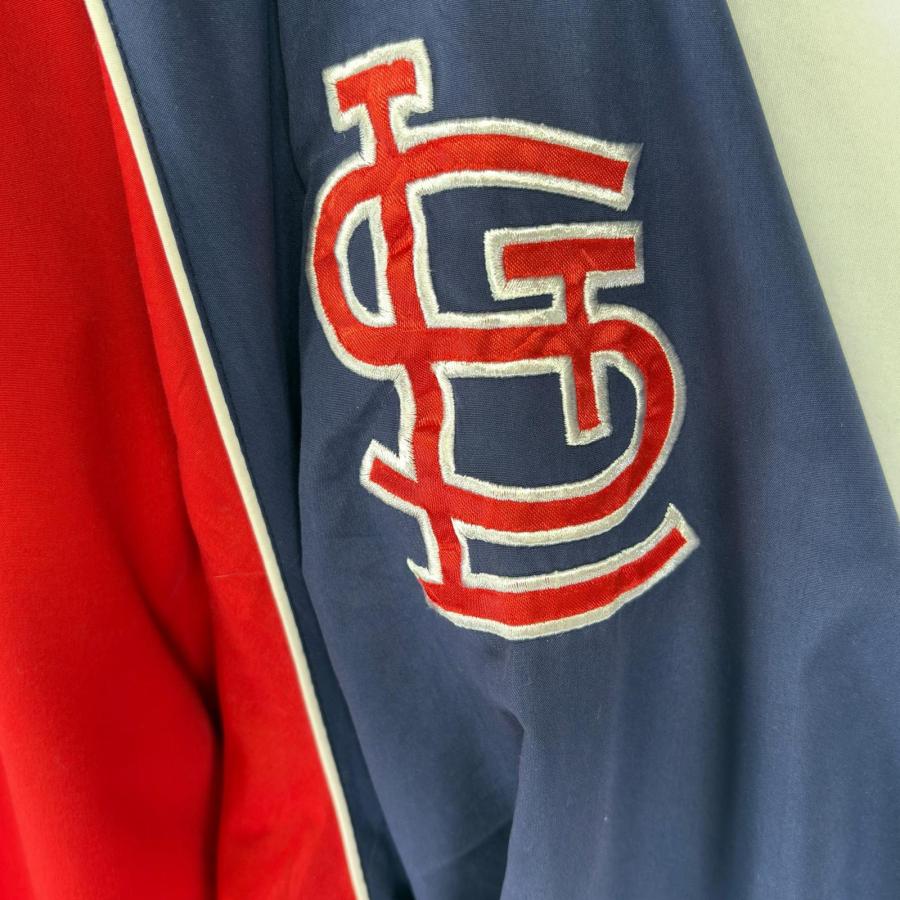 カージナルスナイロンプルオーバー 古着 GENUINE MERCHANDISE ナイロンジャケット MLB カージナルス プル